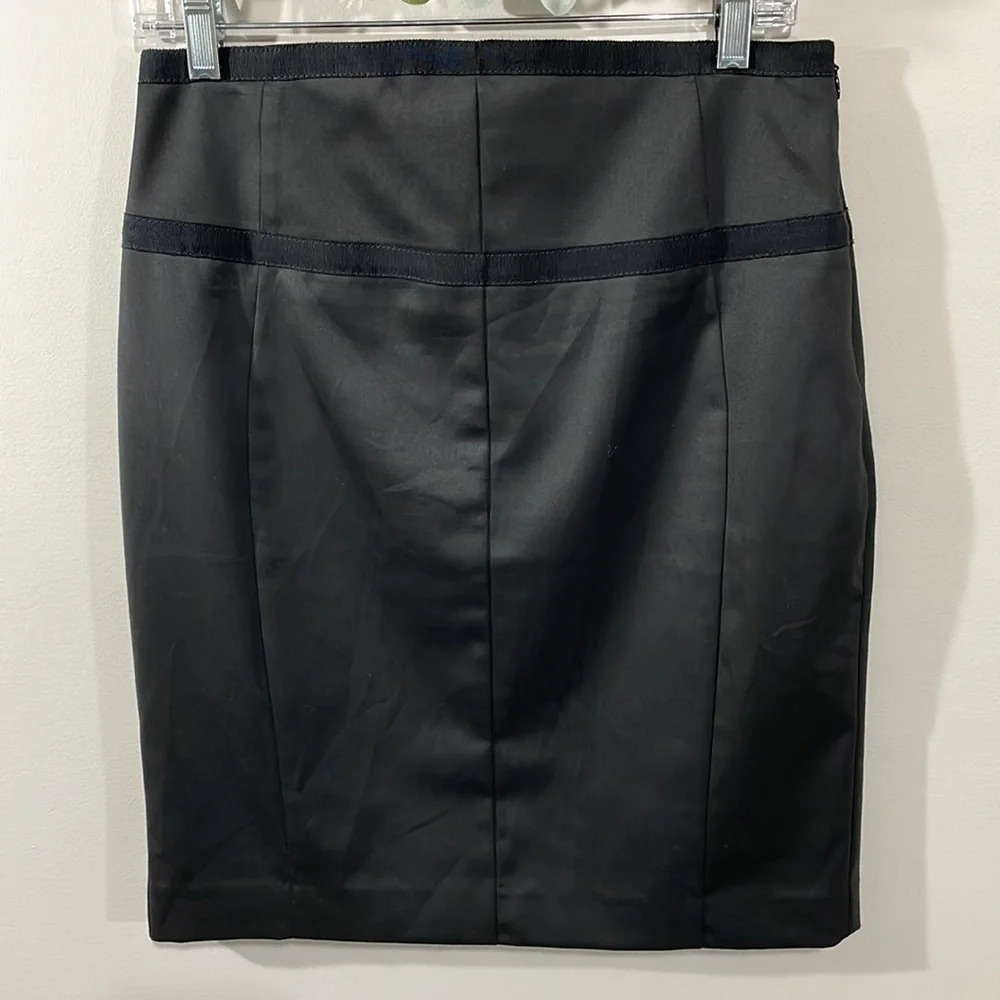 Express Design Studio Black Pencil Skirt With Lace Up Back Detail 6